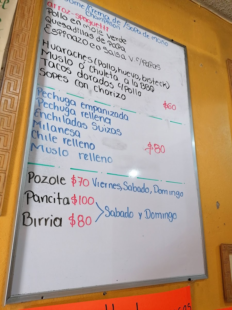 el Sazón de Malicha Menu - Image 3
